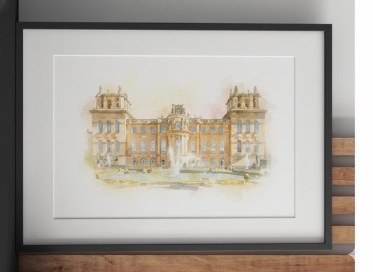 Watercolour Portrait from Photo | Live Preview | Wedding Venue Print | External Impression